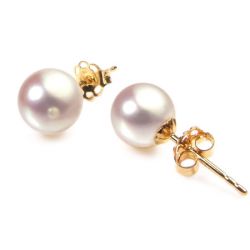 Boucle oreille perle akoya japon de mer