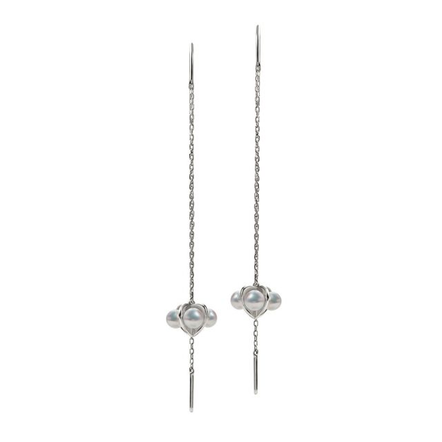 Boucles Oreilles Trèfle 4 Perles - 2