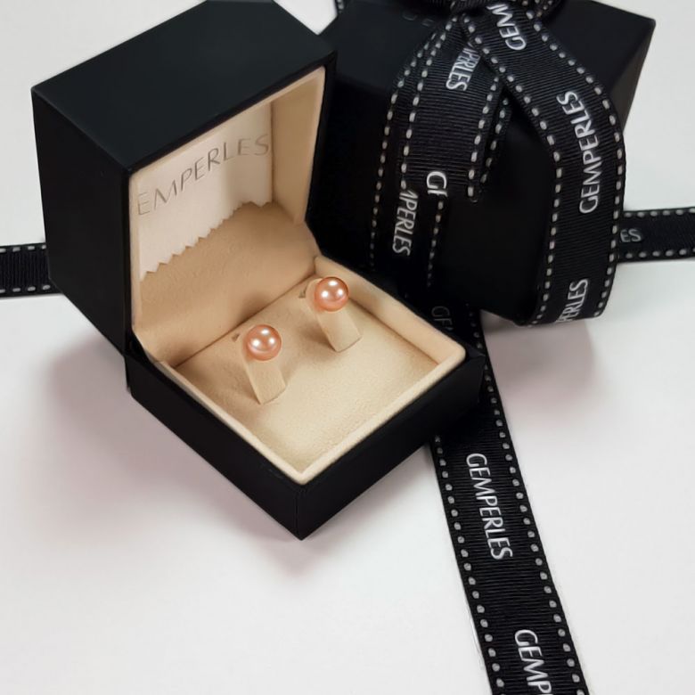 Boucles d'oreilles perles eau douce - 8/11mm - AAA - Or blanc - 3
