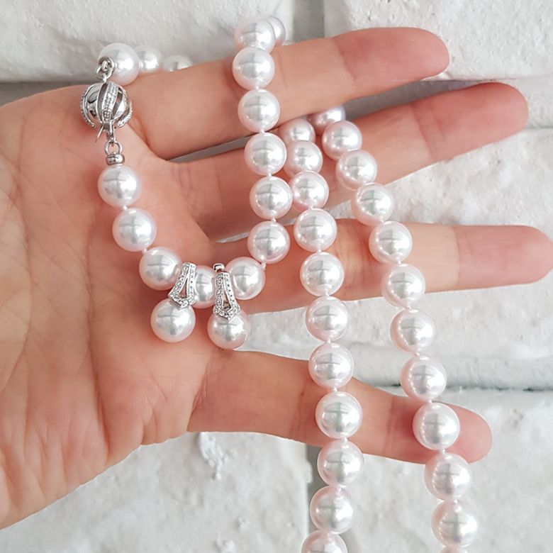 Collier de perles Akoya blanches - 8.5/9mm - GEMME / HANADAMA - 6