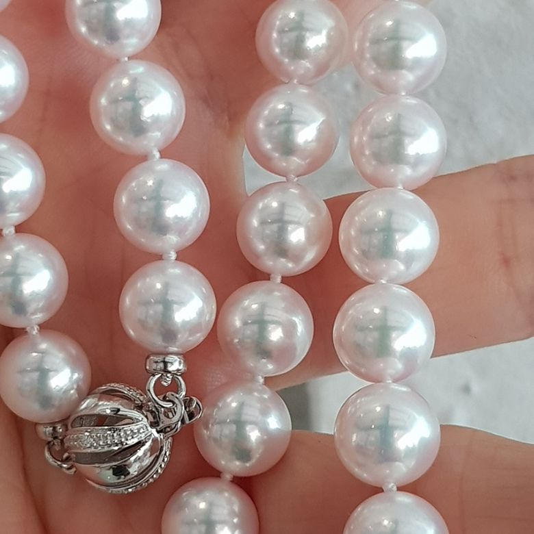 Collier de perles Akoya blanches - 8.5/9mm - GEMME / HANADAMA - 3