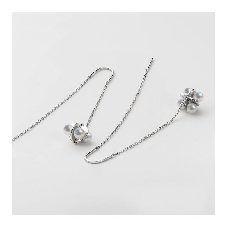 Boucles Oreilles Trèfle 4 Perles - 2 - 3
