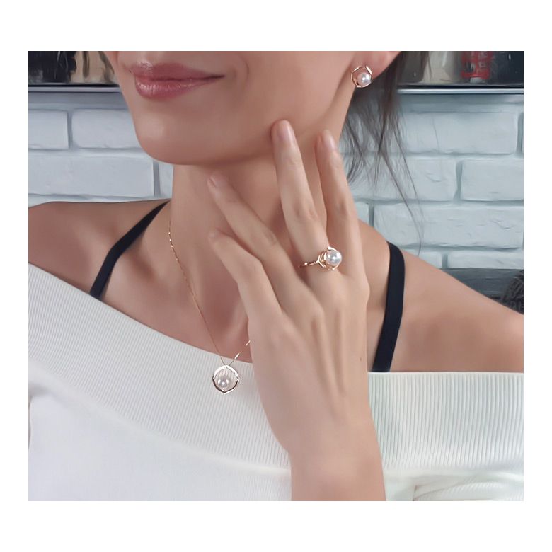 Boucle d oreille perle de culture - Perle Akoya Or jaune - Coco Chanel - 7