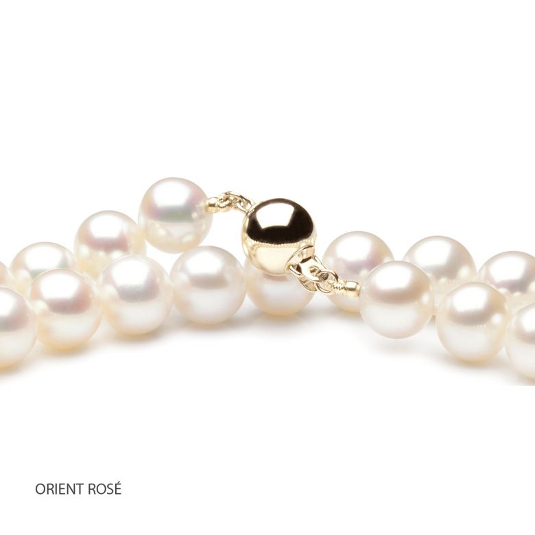 Collier perles eau douce blanches Mariage. 8/8.5mm, AAA - 4