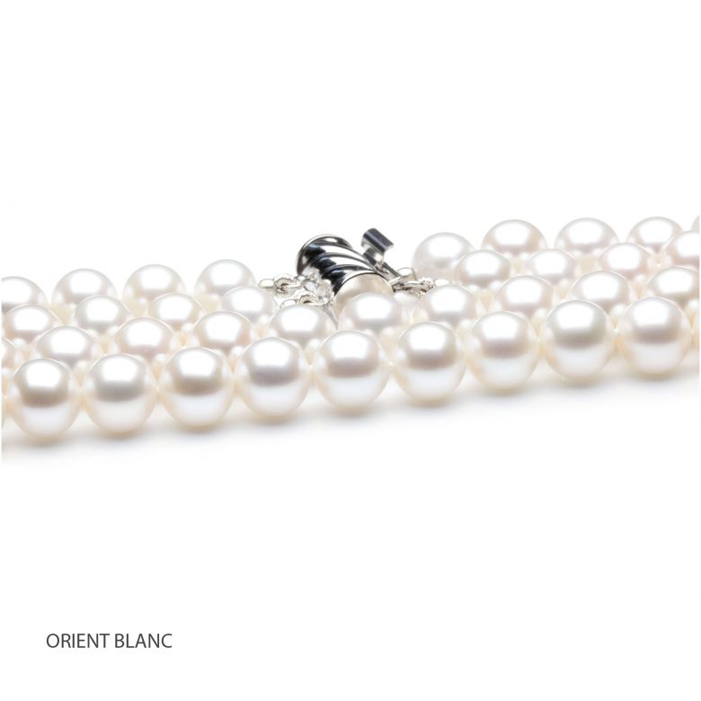 Collier double fil perles eau douce - 7/7.5mm - AAA - 4