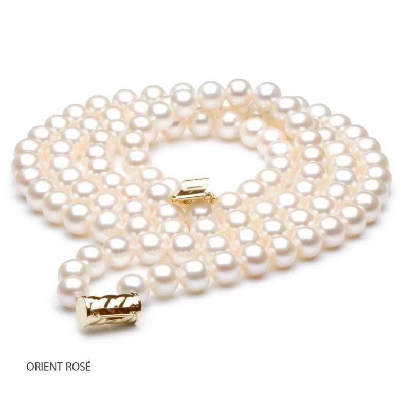 Collier double fil perles eau douce - 7/7.5mm - AAA - 6