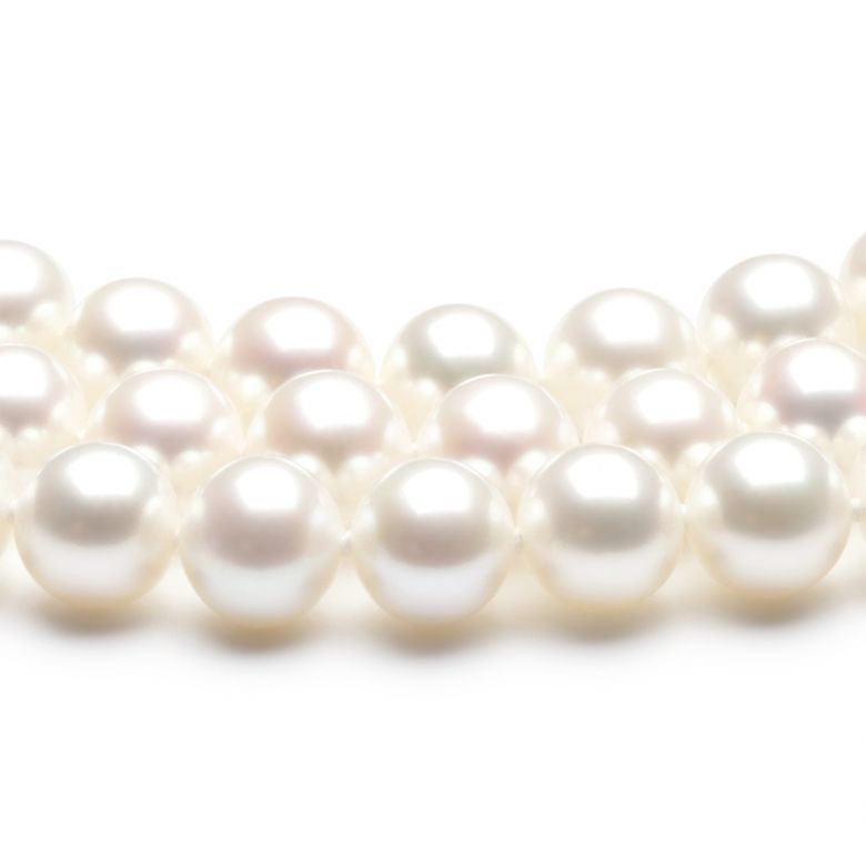 Collier triple perles eau douce - 7/7.5mm - AAA - 4