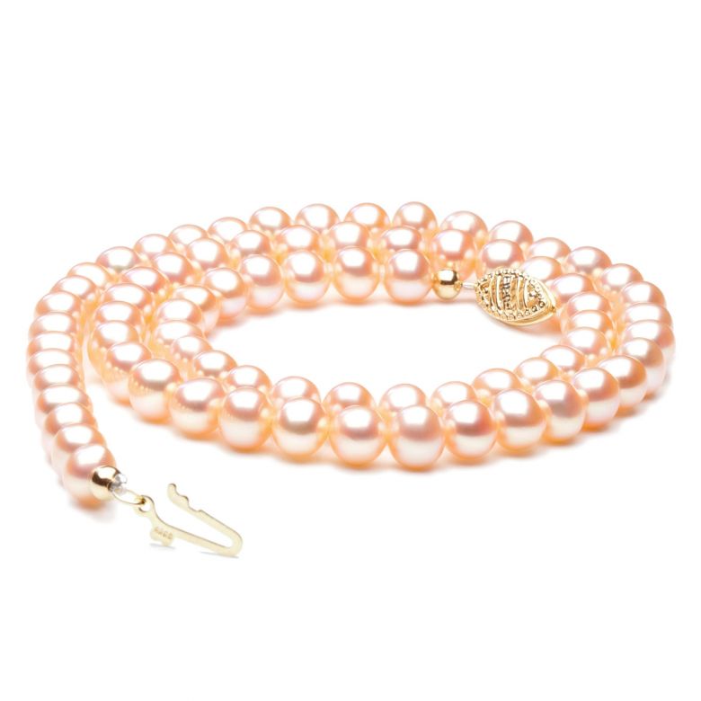 Collier perles eau douce roses - 5/5.5mm - AA+ - 5
