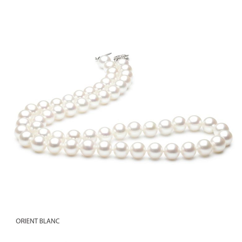 Collier perles eau douce blanches - 6.5/7mm - AAA  - 3