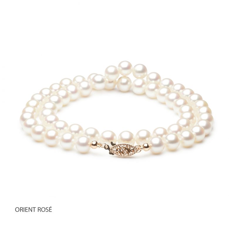 Collier perles eau douce blanches - 6.5/7mm - AAA  - 4