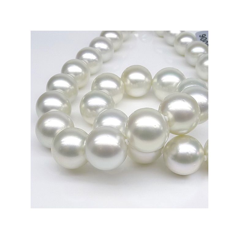 Collier grosses perles de culture australiennes blanches - 12/14.7mm - 4