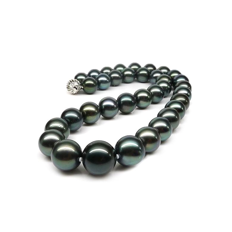 Collier en perles noires de Tahiti - 11/13mm, AAB - 4